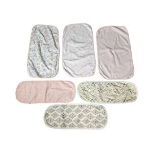 Neat Solutions Floral Baby Burp Cloths Set of 6 Botanical Terry Backed Lot
